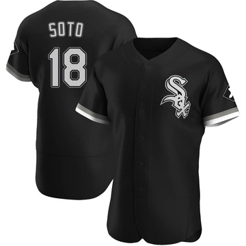 Geovany Soto Men's Authentic Chicago White Sox Black Alternate Jersey