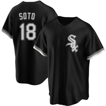 Geovany Soto Men's Replica Chicago White Sox Black Alternate Jersey