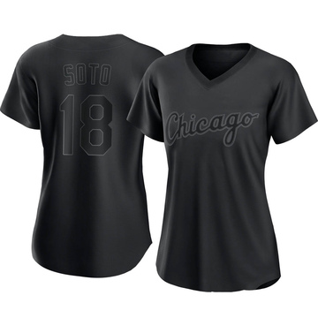 Geovany Soto Women's Authentic Chicago White Sox Black Pitch Fashion Jersey