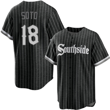 Geovany Soto Youth Replica Chicago White Sox Black 2021 City Connect Jersey