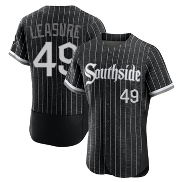 Jordan Leasure Men's Authentic Chicago White Sox Black 2021 City Connect Jersey