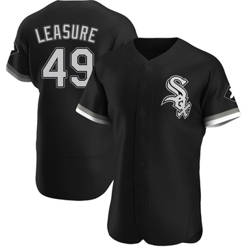 Jordan Leasure Men's Authentic Chicago White Sox Black Alternate Jersey