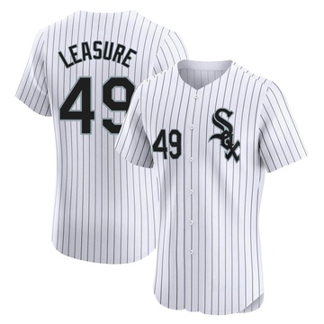 Jordan Leasure Men's Elite Chicago White Sox White Home Jersey