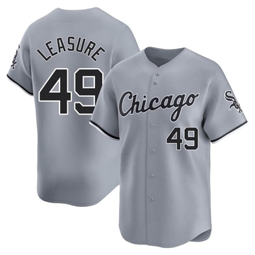 Jordan Leasure Men's Limited Chicago White Sox Gray Road Jersey