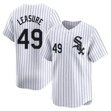 Jordan Leasure Men's Limited Chicago White Sox White Home Jersey