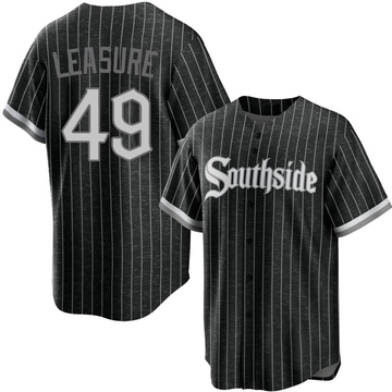 Jordan Leasure Men's Replica Chicago White Sox Black 2021 City Connect Jersey