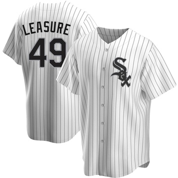 Jordan Leasure Men's Replica Chicago White Sox White Home Jersey