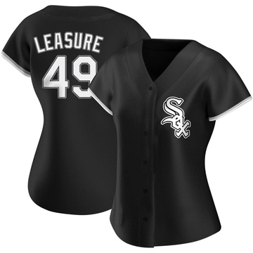 Jordan Leasure Women's Authentic Chicago White Sox Black Alternate Jersey