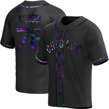 Josimar Cousin Men's Replica Chicago White Sox Black Holographic Alternate Jersey