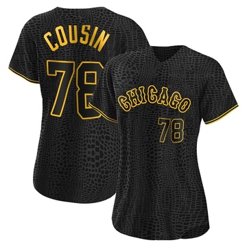 Josimar Cousin Women's Authentic Chicago White Sox Black Snake Skin City Jersey