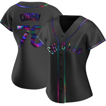 Josimar Cousin Women's Replica Chicago White Sox Black Holographic Alternate Jersey