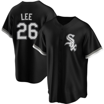 Korey Lee Men's Replica Chicago White Sox Black Alternate Jersey